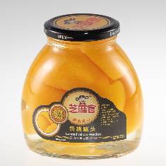 芝麻官糖水黄桃  700克/瓶
