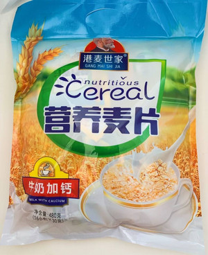 港麦世家牛奶加钙营养麦片