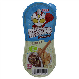 悠乐星巧克力味+牛奶味饼干条