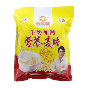 世纪春牛奶加钙营养麦片