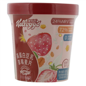 家乐氏高蛋白豆乳草莓麦片