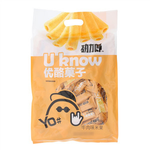 劲力郎优酪菓子-牛肉味米果