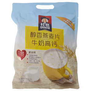 桂格醇香燕麦片牛奶高钙27克*20包