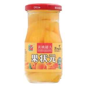 果状元糖水型黄桃罐头