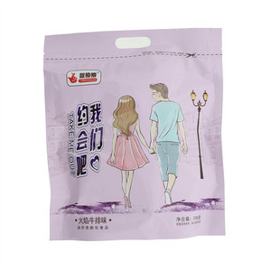 甜柳柳我们约会吧(混合装魔香脆片-火焰牛排味)产品类型:油炸型膨化食品