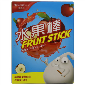 绿森林苹果味水果棒