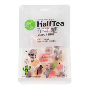 茶半糖系列-100G流心水晶茶半糖（八边封袋）-混合味