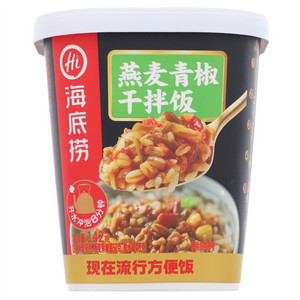 海底捞燕麦青椒干拌饭