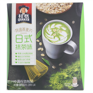 桂格特调燕麦片日式抹茶味28克*14包*18盒