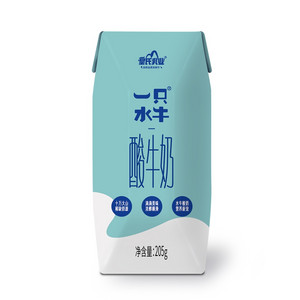 皇氏乳业一只水牛酸牛奶