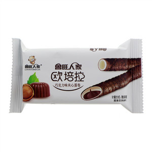 鲁旺人家欧培拉巧克力味夹心蛋卷
