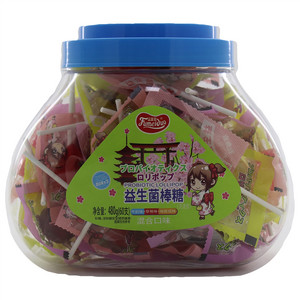 富美多草莓味、百香果味、哈密瓜益生菌棒棒糖