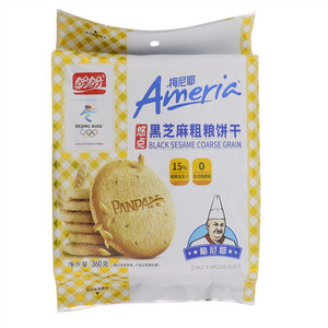 盼盼Ameria梅尼耶悠点黑芝麻粗粮饼干