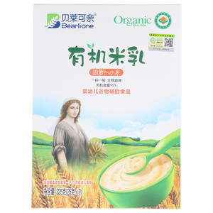 贝莱可亲胡萝卜小米有机米乳