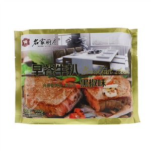 名家厨房早餐牛扒黑椒味160g