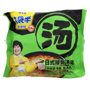 1袋半汤元气豚骨汤面