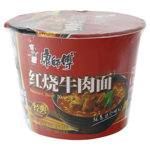 康师傅经典红烧牛肉桶面