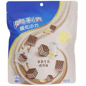奥利奥优选牛乳香草味威化小方