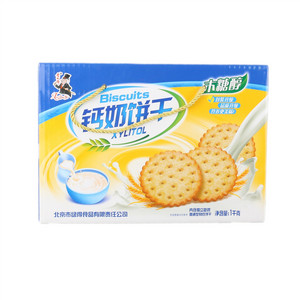 老布特木糖醇钙奶饼干