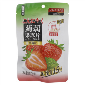 庄家铺子草莓味蒟蒻果冻片