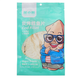 鱿小溅炭烤鳕鱼片