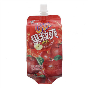 苹果汁果粒爽饮料