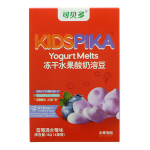 KIDSPIKA可贝多蓝莓混合莓味冻干水果酸奶溶豆