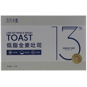 丸九小美低脂全麦吐司