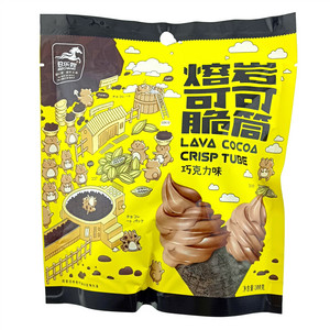 伯乐尝熔岩可可脆筒（巧克力味）