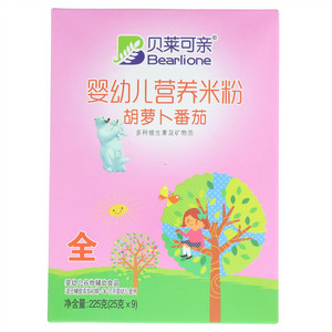 贝莱可亲胡萝卜番茄婴幼儿营养米粉