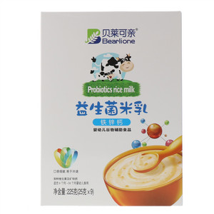 贝莱可亲铁锌钙益生菌米乳