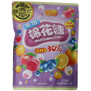 徐福记什锦水果味夹馅棉花糖