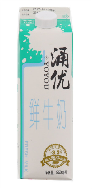 涌优鲜牛奶950毫升