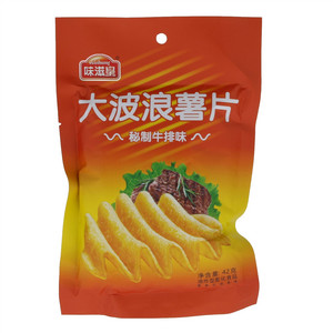 味滋皇秘制牛排味大波浪薯片