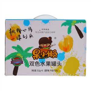 天同时代果小懒双色水果罐头