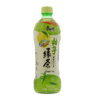 康师傅柚子绿茶Green Tea 果味茶饮品500ml+赠50ml