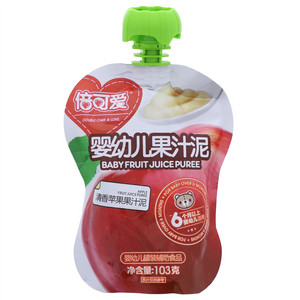 倍可爱清香苹果果汁泥