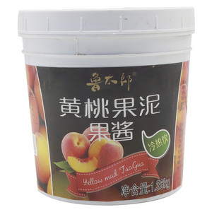 鲁太郎黄桃果泥果酱