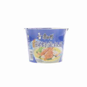 康师傅鲜虾鱼板桶面