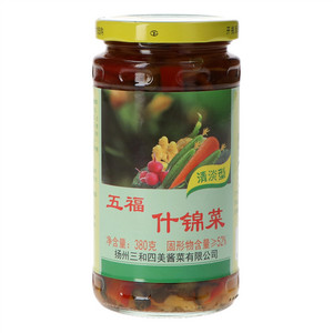 五福清淡型什锦菜(酱腌菜)