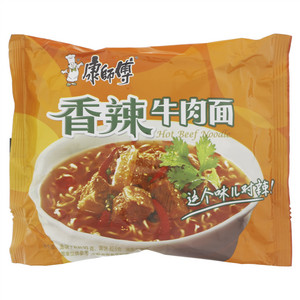 康师傅香辣牛肉面油炸方便面
