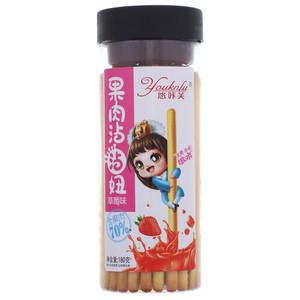 悠咔芙草莓味手指饼（韧性饼干）