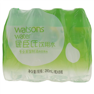屈臣氏饮用水（蒸馏制法）280mL×8