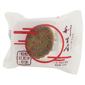 利男居粒粒红豆沙月饼