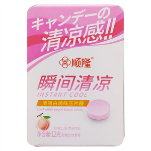 顺隆瞬间清凉清凉白桃味压片糖