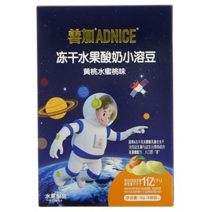 ADNICE善加黄桃水蜜桃味冻干水果酸奶小溶豆