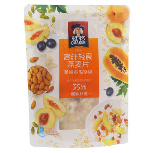 桂格高纤轻食燕麦片黄桃木瓜坚果416克