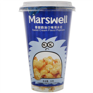 Marswell香甜奶油口味爆米花50克