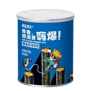 韩世嗨爆鳕鱼松海苔卷