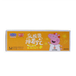 好+1小猪佩奇黄桃谷物味浓稠型乳酸菌饮品